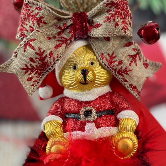 Christmas Teddy Bear Headband - Christmas Top hat| - Picture 7 of 16